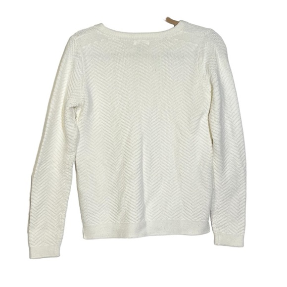 Old Navy Crewneck Sweater Knit White Size Medium - Picture 2 of 4
